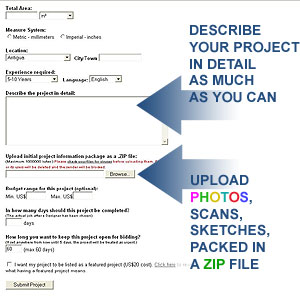Describe your project in detail for better results